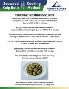 Seaweed Kelp Balls - Cooking Method